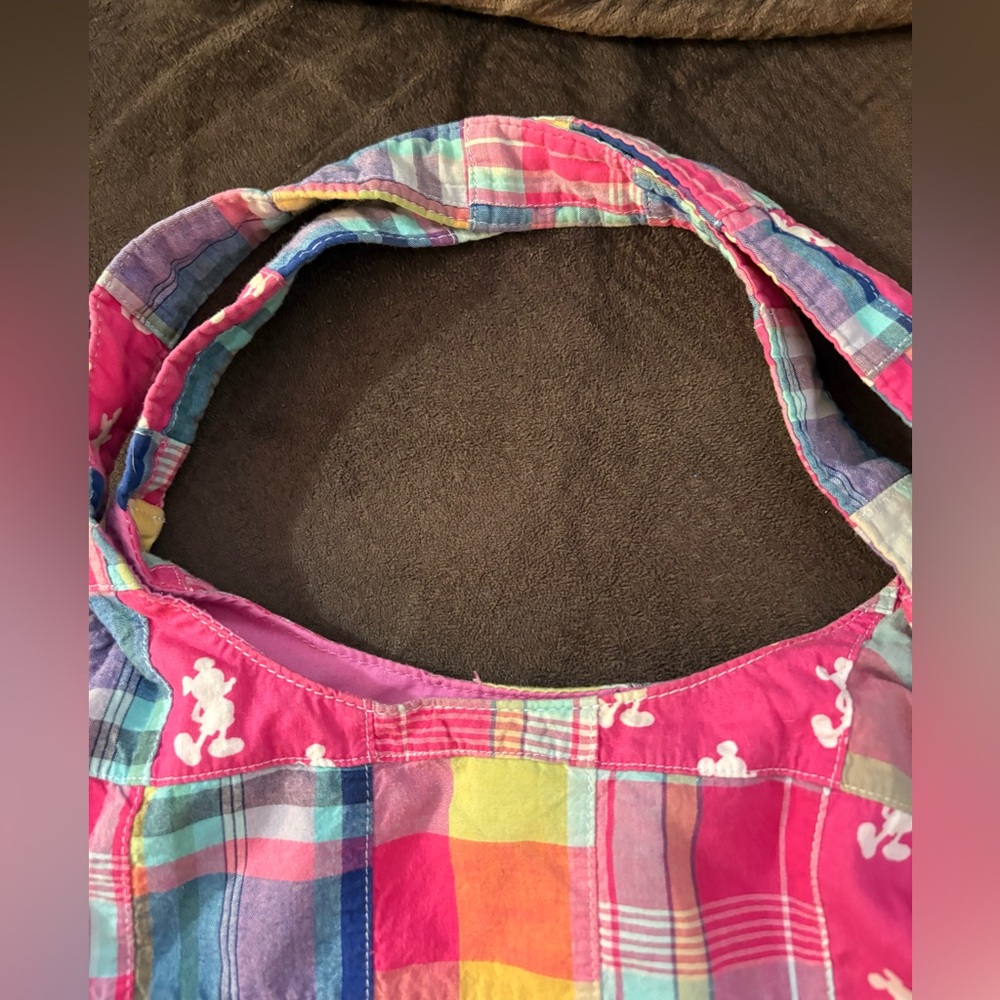 Authentic Disney Parks Colorful Patchwork Tote Ba… - image 5